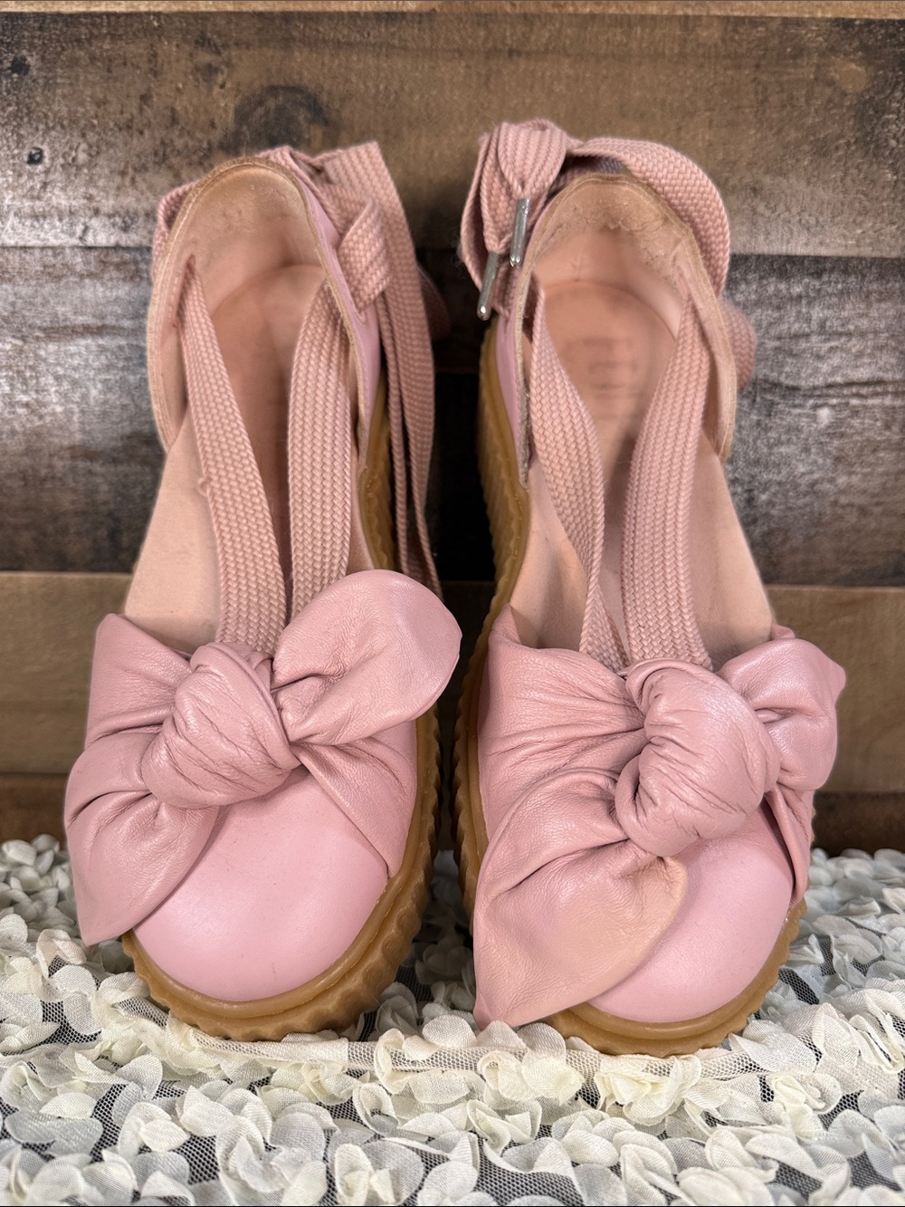 FENTY X PUMA Bow Creeper Sandals Pink